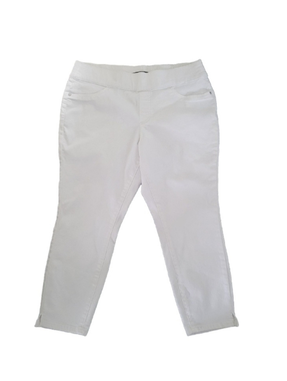 SIMPLY VERA Capri Jeggings White Size 16 Pull-on Stretch Classic Casual